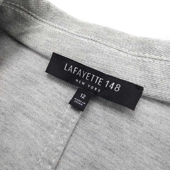 NEW Lafayette 148 Single Breasted Blazer Jacket Tailored Minimal Quiet Luxury 12 - Picture 2 of 8
